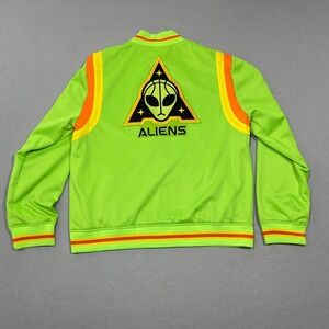 Big3 Basketball Jacket Men Medium Aliens Team Neon Green Streetwear